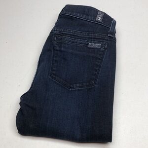 MADE IN USA 🇺🇸 7 for ALL MANKIND MID-RISE SKINNY JEANS 27x27 🇺🇸